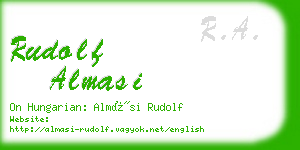 rudolf almasi business card